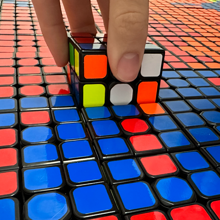 Twist Pixel Full Sized Speed Cubes - Cube Mosaic Art