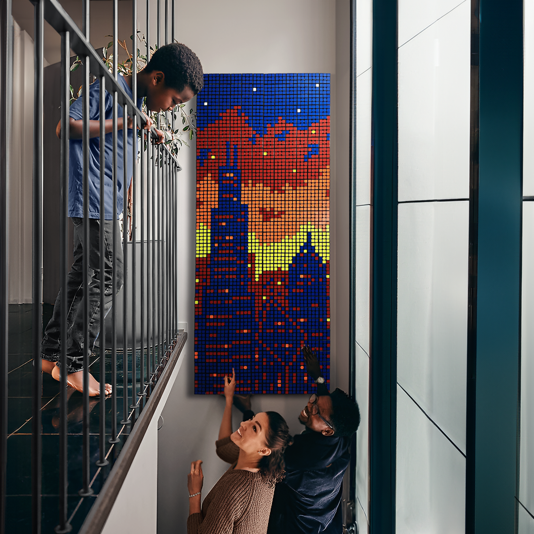 Twist Pixel Full Sized Speed Cubes - Cube Mosaic Art